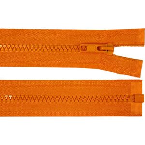 Kostěný zip šíře 5 mm délka 80 cm bundový Varianta: 158 oranžová, Balení: 1 ks