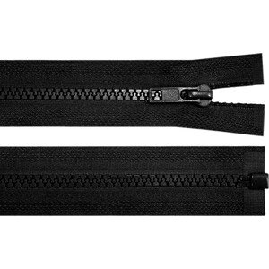 Kostěný zip šíře 5 mm délka 85 cm bundový Varianta: 322 černá, Balení: 1 ks