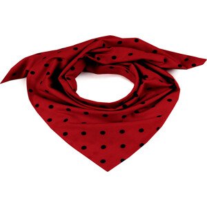 Bavlněný šátek s puntíky 65x65 cm Varianta: 57 (bsp074) červená jahoda, Balení: 1 ks