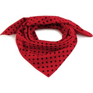 Bavlněný šátek s puntíky 65x65 cm Varianta: 1 (bsp074) červená jahoda, Balení: 1 ks