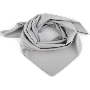 Bavlněný šátek jednobarevný 65x65 cm Varianta: 15 (bsp218) šedá holubí, Balení: 1 ks
