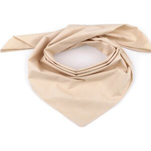 Bavlněný šátek jednobarevný 65x65 cm Varianta: 16 béžová světlá, Balení: 1 ks