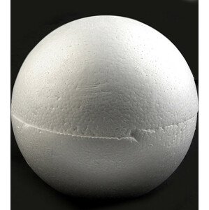 Polystyrenová koule dvoudílná dutá Ø19,5 cm Varianta: bílá, Balení: 1 ks