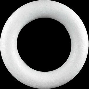 Věnec Ø35 cm polystyren seříznutý Varianta: 2 (35 cm) bílá, Balení: 1 ks