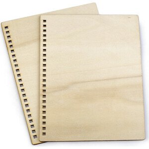 Dřevěné desky na výrobu zápisníku A5 Varianta: přírodní, Balení: 2 ks