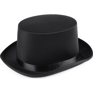 Dekorační klobouk / cylindr k dozdobení Varianta: 2 černá, Balení: 1 ks