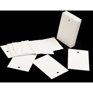 Papírová visačka / jmenovka 40x60 mm Varianta: bílá, Balení: 250 ks