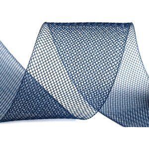 Modistická krinolína na vyztužení šatů a výrobu fascinátorů šíře 5 cm Varianta: 6 (CC19) modrá delta, Balení: 41 m