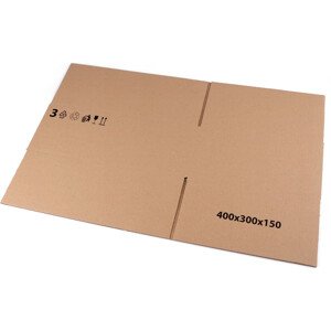 Kartonová krabice 40x30x15 cm Varianta: hnědá přírodní, Balení: 1 ks