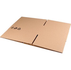 Kartonová krabice 30,5x22,5x14,5 cm Varianta: hnědá přírodní, Balení: 1 ks