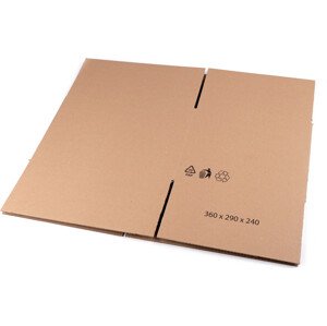 Kartonová krabice 36x29x24 cm Varianta: hnědá přírodní, Balení: 1 ks