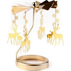 Vánoční kolotoč Varianta: 6 zlatá jelen, Balení: 1 ks