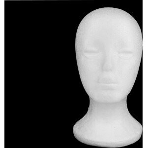 Polystyrenová hlava Varianta: bílá, Balení: 1 ks