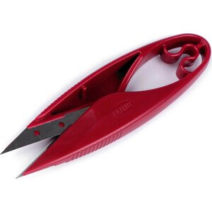 Nůžky PIN cvakačky velmi ostré s náhradním ostřím délka 11 cm Varianta: červená tmavá, Balení: 1 karta