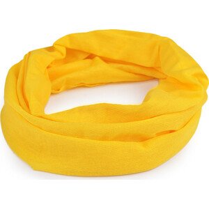 Multifunkční šátek pružný, bezešvý, jednobarevný Varianta: 7 žlutá, Balení: 1 ks