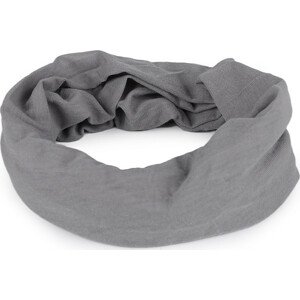 Multifunkční šátek pružný, bezešvý, jednobarevný Varianta: 5 šedá, Balení: 10 ks