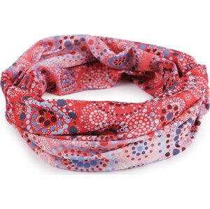 Multifunkční šátek pružný, bezešvý mandala Varianta: 1 růžová korálová, Balení: 1 ks
