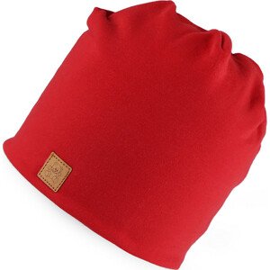 Dětská bavlněná čepice zateplená polar fleecem Varianta: 5 červená, Balení: 1 ks