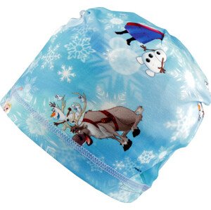 Dětská bavlněná čepice na jaro a podzim Varianta: 13 modrá azurová Ledové království, Balení: 1 ks
