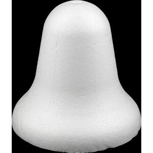 Zvonek 12,5x12,5 cm polystyren 3D Varianta: bílá, Balení: 1 ks
