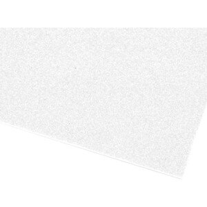Samolepicí pěnová guma Moosgummi s glitry 20x30 cm Varianta: 1 bílá, Balení: 10 ks