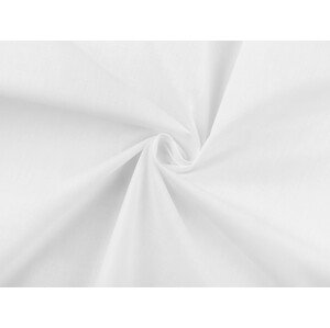 Bavlněná látka / plátno s příměsí polyesteru Varianta: bílá, Balení: 1 m