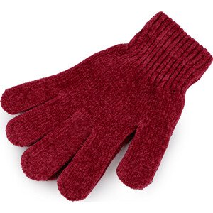 Dámské / dívčí žinylkové rukavice Varianta: 8 červená, Balení: 1 pár