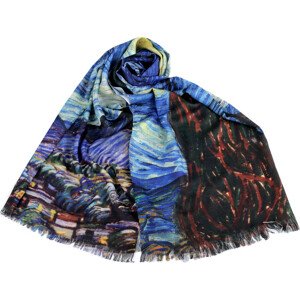 Bavlněný šátek / šála 70x170 cm Varianta: 1 modrá, Balení: 1 ks