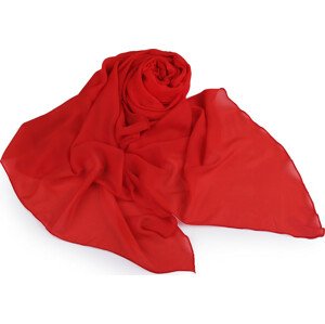 Letní šátek / šála jednobarevná 75x175 cm Varianta: 4 červená, Balení: 1 ks