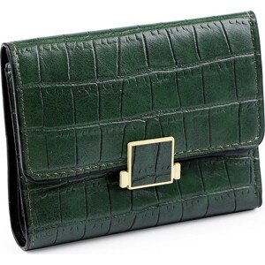 Dámská peněženka / dokladovka 9x11 cm Varianta: 3 zelená tmavá, Balení: 1 ks