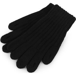 Pletené rukavice s otvory pro ovládání dotykových zařízení Varianta: 3 černá, Balení: 1 pár
