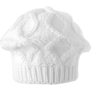 Dámský / dívčí pletený baret Varianta: 1 bílá, Balení: 1 ks