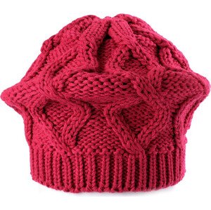 Dámský / dívčí pletený baret Varianta: 3 pink, Balení: 1 ks