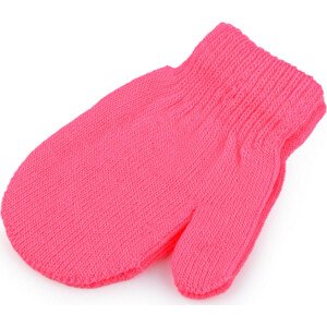 Dětské pletené rukavice palčáky Varianta: 2 růžová, Balení: 1 pár