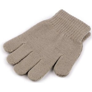 Dětské pletené rukavice Varianta: 2 béžová, Balení: 1 pár