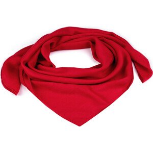 Šátek jednobarevný 90x90 cm Varianta: 4 červená, Balení: 1 ks
