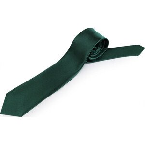 Saténová kravata jednobarevná Varianta: 2 zelená tmavá, Balení: 1 ks