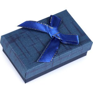 Krabička s mašličkou 5x8 cm Varianta: 12 modrá, Balení: 1 ks