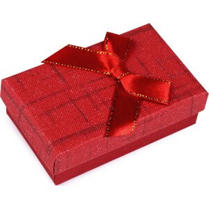 Krabička s mašličkou 5x8 cm Varianta: 16 červená, Balení: 1 ks