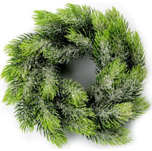 Umělý vánoční věnec zasněžený Ø25 cm Varianta: zelená, Balení: 1 ks