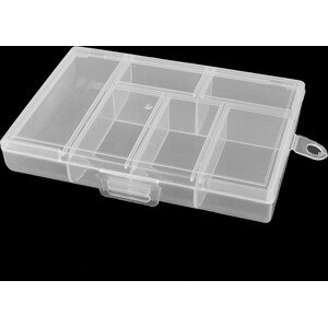 Plastový box / zásobník 8,5x12x2,5 cm Varianta: transparent, Balení: 1 ks