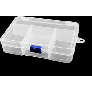Plastový box / zásobník 3,3x9,5x14,5 cm Varianta: 1 transparent, Balení: 1 ks