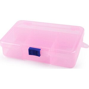 Plastový box / zásobník 3,3x9,5x14,5 cm Varianta: 2 růžová světlá, Balení: 1 ks