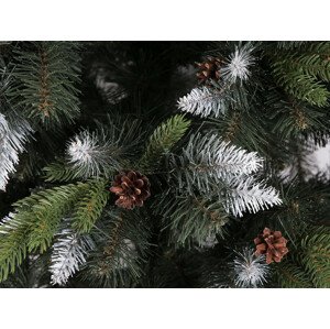 Umělý vánoční stromeček 180 cm - přírodní, zasněžený, 2D Varianta: 2 (214342) zelená šiška, Balení: 1 ks