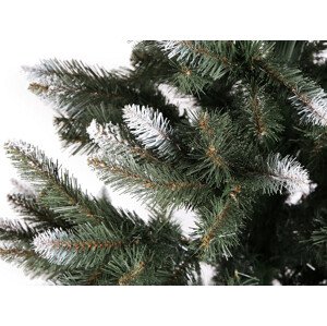 Umělý vánoční stromeček 220 cm - přírodní, zasněžený, 2D Varianta: 2 (214339) zelená bílá, Balení: 1 ks