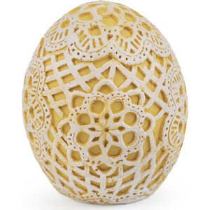 Velikonoční vajíčko krajkový motiv Varianta: 1 žlutá, Balení: 1 ks