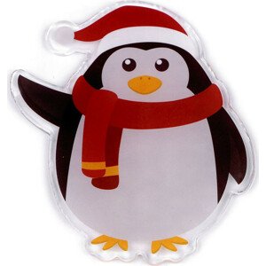 Vánoční gelové samolepky na okno - sněhulák, tučňák Varianta: 3 bílá tučňák, Balení: 1 ks
