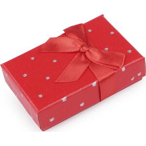 Krabička s mašličkou 5,5x8 cm Varianta: 9 červená, Balení: 1 ks
