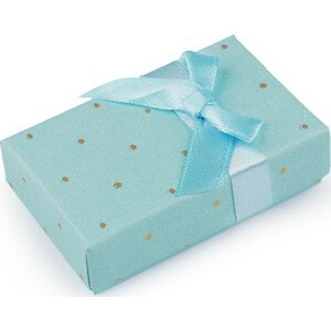 Krabička s mašličkou 5,5x8 cm Varianta: 10 modrá andělská, Balení: 1 ks