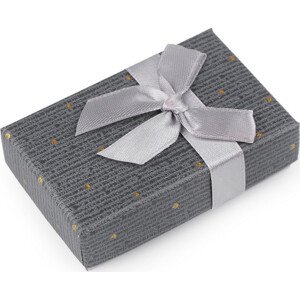 Krabička s mašličkou 5,5x8 cm Varianta: 11 šedá, Balení: 1 ks